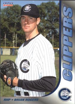 2002 Choice Columbus Clippers #07 Brian Rogers Front