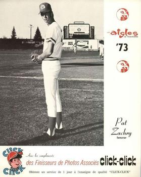 1973 Click-Click Trois-Rivieres Aigles #NNO Pat Zachry Front
