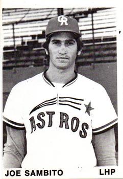 1974 TCMA Cedar Rapids Astros #6 Joe Sambito Front