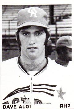 1974 TCMA Cedar Rapids Astros #7 Dave Aloi Front