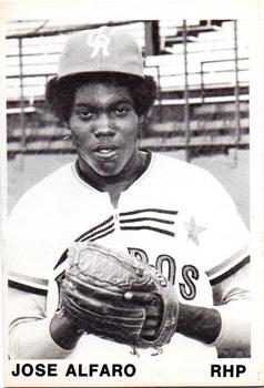 1974 TCMA Cedar Rapids Astros #14 Jose Alfaro Front