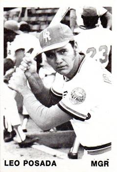 1974 TCMA Cedar Rapids Astros #25 Leo Posada Front