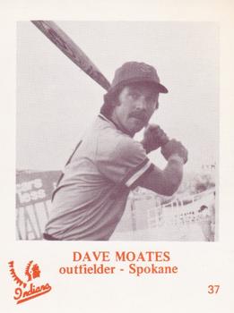 1974 Caruso Spokane Indians #37 Dave Moates Front