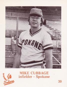 1974 Caruso Spokane Indians #39 Mike Cubbage Front