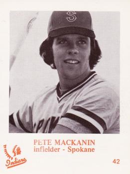 1974 Caruso Spokane Indians #42 Pete Mackanin Front