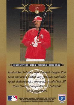 1996 Leaf Limited - Gold #7 Ray Lankford Back