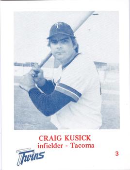 1974 Caruso Tacoma Twins #3 Craig Kusick Front