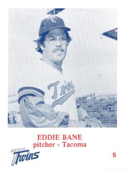 1974 Caruso Tacoma Twins #5 Eddie Bane Front