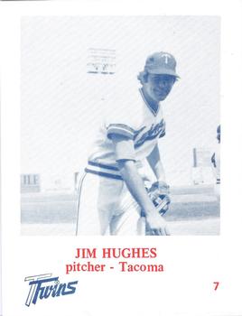 1974 Caruso Tacoma Twins #7 Jim Hughes Front
