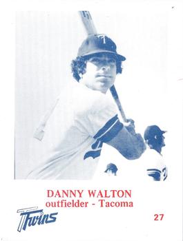 1974 Caruso Tacoma Twins #27 Danny Walton Front