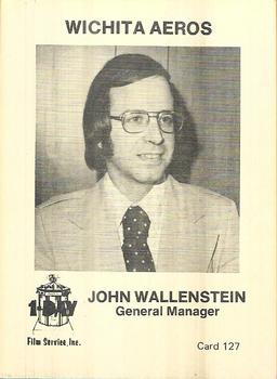 1974 Caruso/One Day Film Wichita Aeros #127 John Wallenstein Front