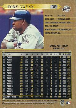 1997 Topps Gallery - Players Private Issue #PPI-5 Tony Gwynn Back