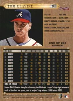 1997 Topps Gallery - Players Private Issue #PPI-19 Tom Glavine Back