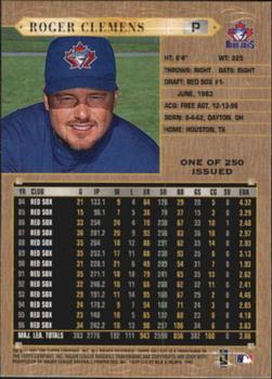 1997 Topps Gallery - Players Private Issue #PPI-41 Roger Clemens Back