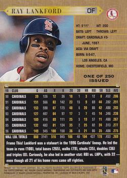 1997 Topps Gallery - Players Private Issue #PPI-70 Ray Lankford Back