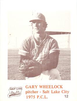 1975 Caruso Salt Lake City Gulls #12 Gary Wheelock Front