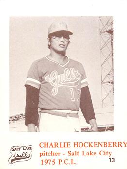 1975 Caruso Salt Lake City Gulls #13 Charlie Hockenbery Front