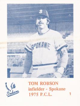 1975 Caruso Spokane Indians #1 Tom Robson Front