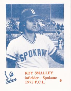 1975 Caruso Spokane Indians #6 Roy Smalley Front