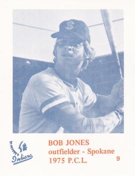 1975 Caruso Spokane Indians #9 Bob Jones Front