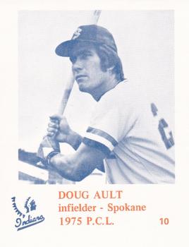 1975 Caruso Spokane Indians #10 Doug Ault Front