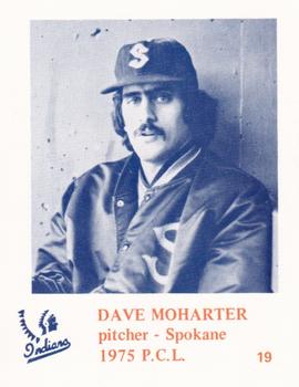 1975 Caruso Spokane Indians #19 Dave Moharter Front