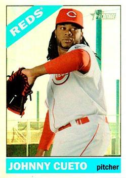 2015 Topps Heritage - Chrome Retail Foil #THC-250 Johnny Cueto Front