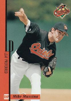 1996 Leaf Preferred - Press Proofs #36 Mike Mussina Front