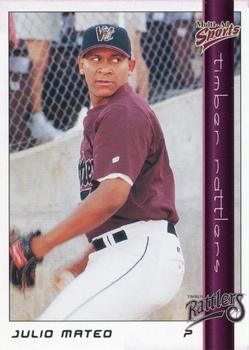 1999 Multi-Ad Wisconsin Timber Rattlers #9 Julio Mateo Front