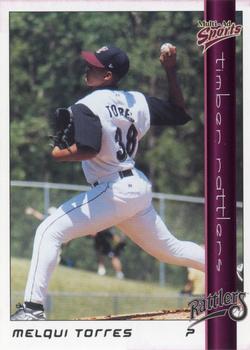 1999 Multi-Ad Wisconsin Timber Rattlers #13 Melqui Torres Front