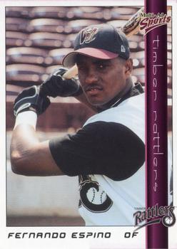 1999 Multi-Ad Wisconsin Timber Rattlers #16 Fernando Espino Front