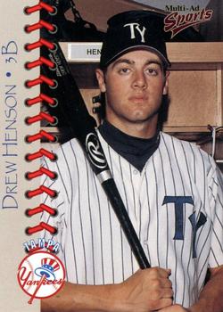 1999 Multi-Ad Tampa Yankees #12 Drew Henson Front