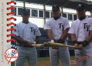 1999 Multi-Ad Tampa Yankees Update #NNO Juan Rivera / Drew Henson / Jackson Melian Front