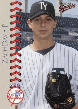 1999 Multi-Ad Tampa Yankees Update #8 Zach Day Front