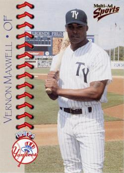 1999 Multi-Ad Tampa Yankees Update #16 Vernon Maxwell Front
