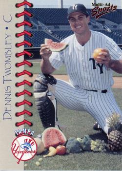 1999 Multi-Ad Tampa Yankees Update #25 Dennis Twombley Front
