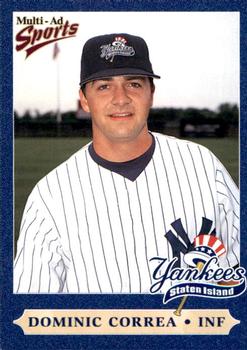 1999 Multi-Ad Staten Island Yankees #7 Dominic Correa Front