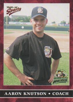 1999 Multi-Ad South Bend Silver Hawks #7 Aaron Knutson Front