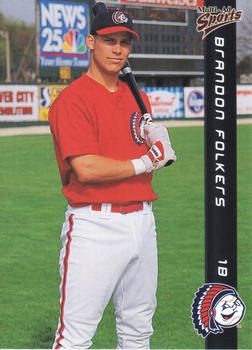 1999 Multi-Ad Peoria Chiefs #10 Brandon Folkers Front