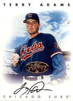 1996 Leaf Signature Series - Autographs Gold #NNO Terry Adams Front
