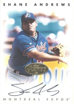 1996 Leaf Signature Series - Autographs Gold #NNO Shane Andrews Front