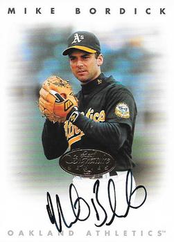 1996 Leaf Signature Series - Autographs Gold #NNO Mike Bordick Front
