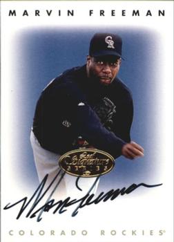 1996 Leaf Signature Series - Autographs Gold #NNO Marvin Freeman Front