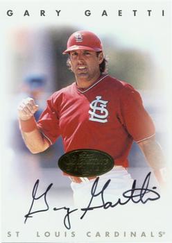 1996 Leaf Signature Series - Autographs Gold #NNO Gary Gaetti Front