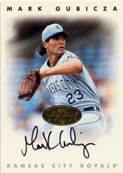 1996 Leaf Signature Series - Autographs Gold #NNO Mark Gubicza Front
