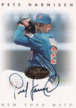 1996 Leaf Signature Series - Autographs Gold #NNO Pete Harnisch Front
