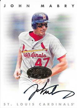 1996 Leaf Signature Series - Autographs Gold #NNO John Mabry Front