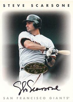 1996 Leaf Signature Series - Autographs Gold #NNO Steve Scarsone Front