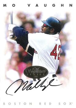 1996 Leaf Signature Series - Autographs Gold #NNO Mo Vaughn Front