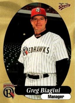 1999 Multi-Ad Oklahoma RedHawks #6 Greg Biagini Front